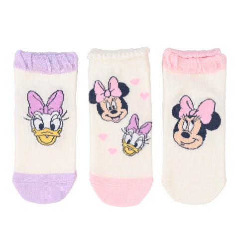 キッズ　ショートクルーソックス（15～20cm　futafuta/Disney）