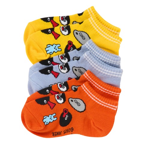 キッズ　3足組スニーカーインソックス（15~20cm　PINGU×松本セイジ）