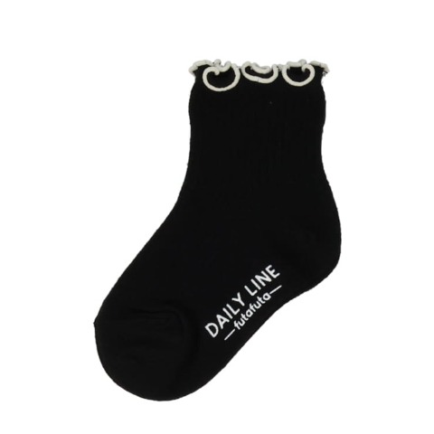 キッズ　３足組クルーソックス（13～18cm　DAILY LINE）