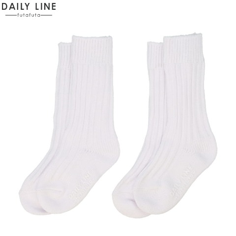 キッズ　2足組クルーソックス（15～20cm　DAILY　LINE）
