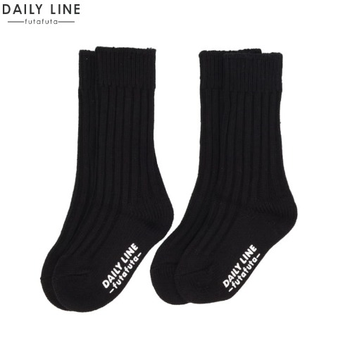 キッズ　2足組クルーソックス（15～20cm　DAILY　LINE）
