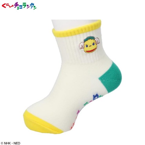 キッズ　ショートクルーソックス（13～19cm　ぐ～チョコランタン）