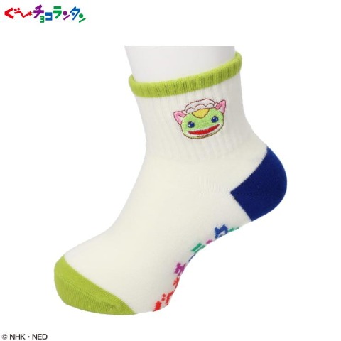 キッズ　ショートクルーソックス（13～19cm　ぐ～チョコランタン）