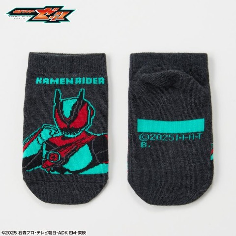 キッズ　スニーカーインソックス（15～20cm　『仮面ライダーゼッツ』） ダークグレー 112
