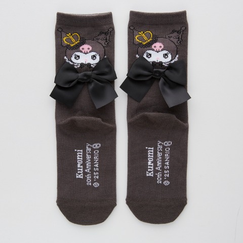 キッズ　クルーソックス（15～20cm　クロミ）