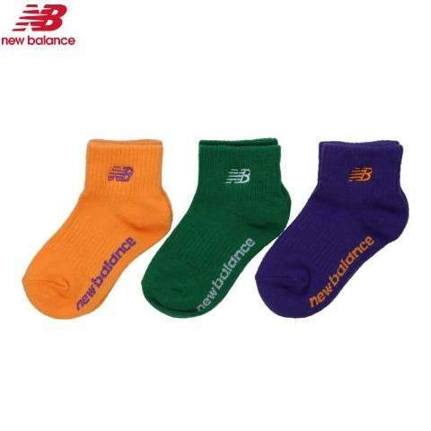 キッズ　3足組ソックス（15-20cm　19-24cm　New Balance）