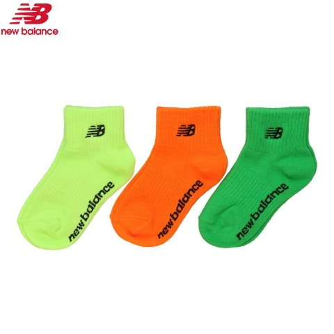 キッズ　3足組ソックス（15-20cm　19-24cm　New Balance）