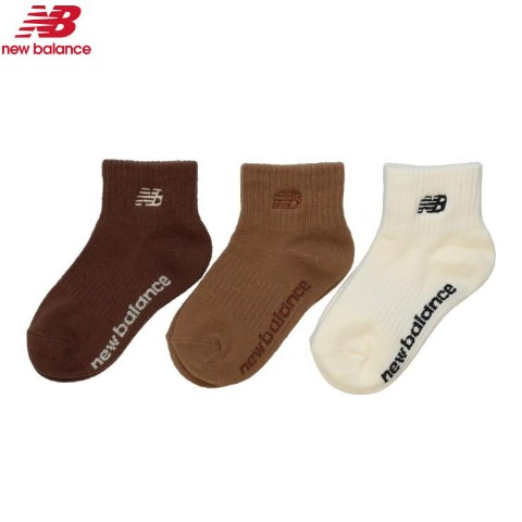 キッズ　3足組ソックス（15-20cm　19-24cm　New Balance）