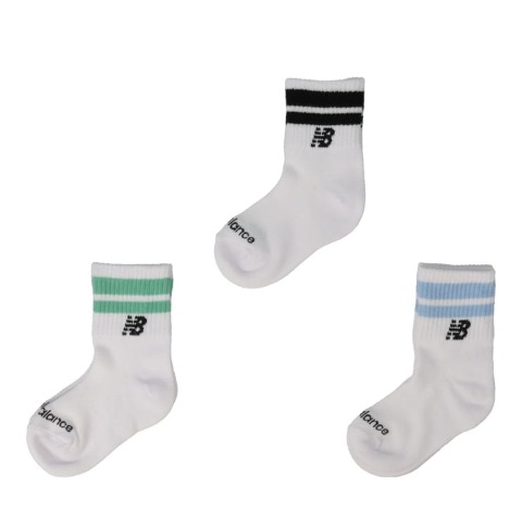 キッズ　3足組ソックス（15-20cm　19-24cm　New Balance）