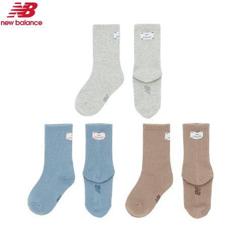 キッズ　3足組ソックス（15-20cm　19-24cm　New Balance/yuriさん）
