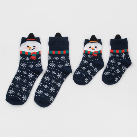 親子2足組クルーソックス（13～18・23～25cm）