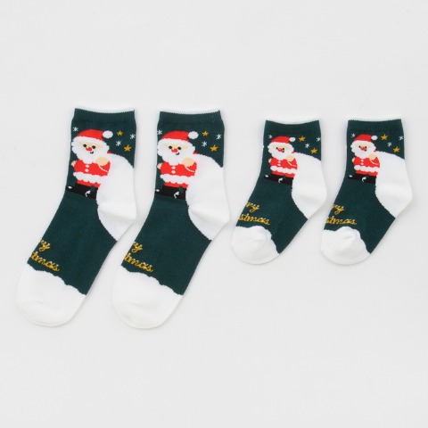 親子2足組クルーソックス（13～18・23～25cm）