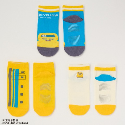 キッズ 3足組ショートクルーソックス（15~20cm JR）