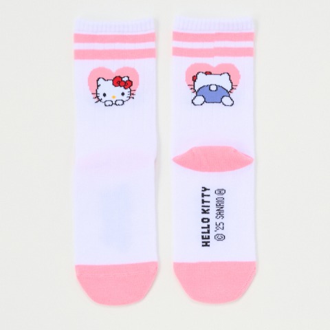 キッズ　クルーソックス（15~20cm　ハローキティ）