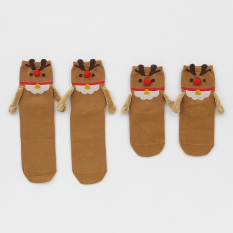 親子2足組クルーソックス（13～18・23～25cm）