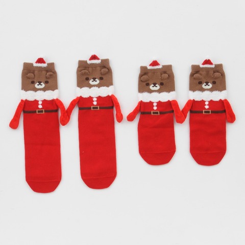 親子2足組クルーソックス（13～18・23～25cm）