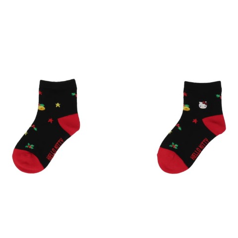 キッズ　クルーソックス3足組（15-20cm・ハローキティ）