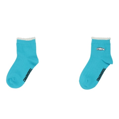 キッズ　クルーソックス3足組（15-20cm・シナモロール）