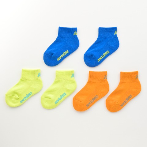 キッズ　3足組ソックス（15-20cm　19-24cm　New Balance）