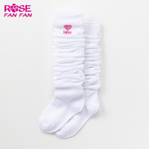 ジュニア　ルーズソックス（19-24cm　ROSE FAN FAN）