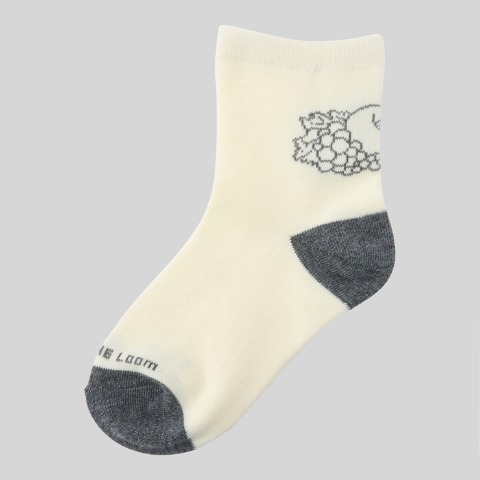 キッズ　6足組ショートクルーソックス（15～20cm　FRUIT OF THE LOOM）