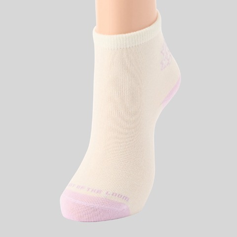 キッズ　6足組ショートクルーソックス（15～20cm　FRUIT OF THE LOOM）