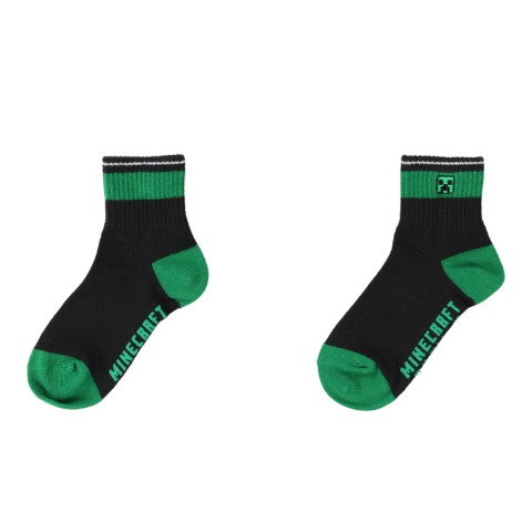 キッズ ショートソックス(15～20cm・19～24cm マインクラフト)