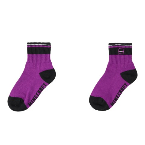 キッズ ショートソックス(15～20cm・19～24cm マインクラフト)