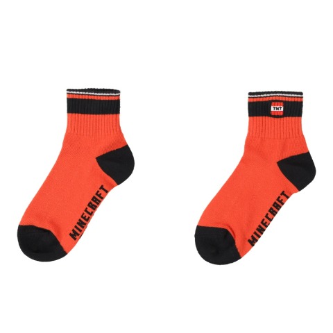 キッズ ショートソックス(15～20cm・19～24cm マインクラフト)