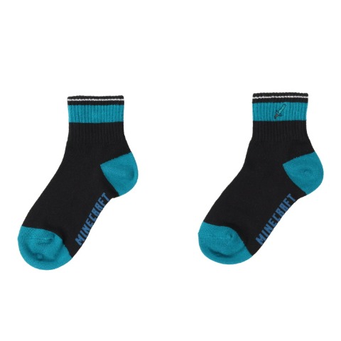 キッズ ショートソックス(15～20cm・19～24cm マインクラフト)