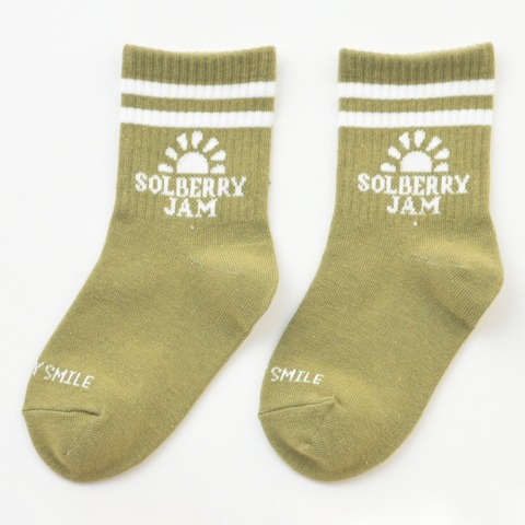 キッズ　３足組クルーソックス（15～20cm　Solberry Jam）