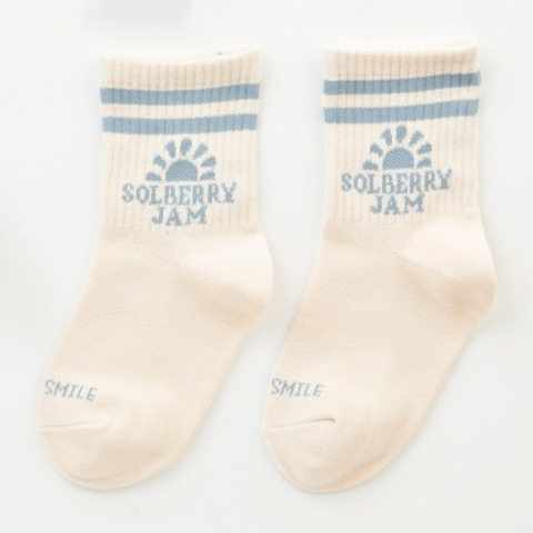 キッズ　３足組クルーソックス（15～20cm　Solberry Jam）