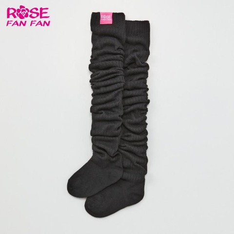 ジュニア　ルーズソックス（19-24cm　ROSE FAN FAN）