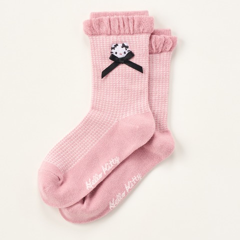キッズ　クルーソックス（15‐20cm　ハローキティ）