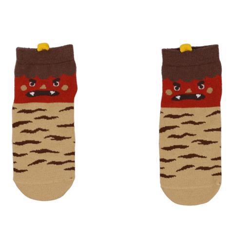 キッズ　3足組ショートクルーソックス（15～20cm　HugChumFriends）