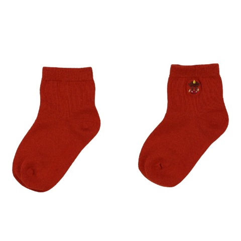 キッズ　3足組ショートクルーソックス（15～20cm　HugChumFriends）