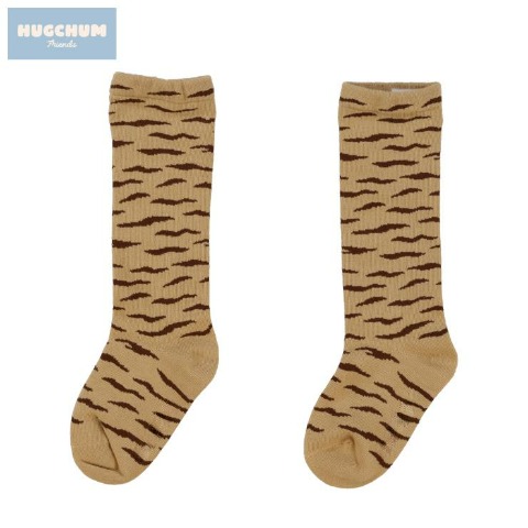 キッズ　ハイソックス（15～20cm　HugChumFriends） キャメル 315