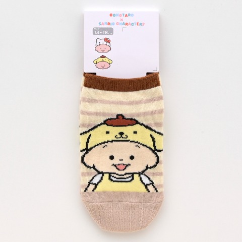 キッズ　スニーカーインソックス（13～18cm　おおのたろう×ポムポムプリン）