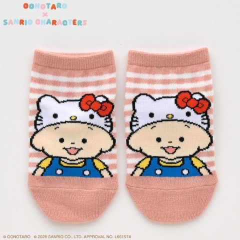 キッズ　スニーカーインソックス（13～18cm　おおのたろう×ハローキティ）