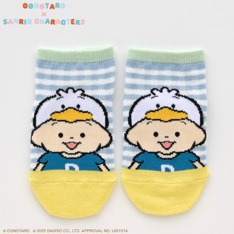 キッズ　スニーカーインソックス（13～18cm　おおのたろう×あひるのペックル）