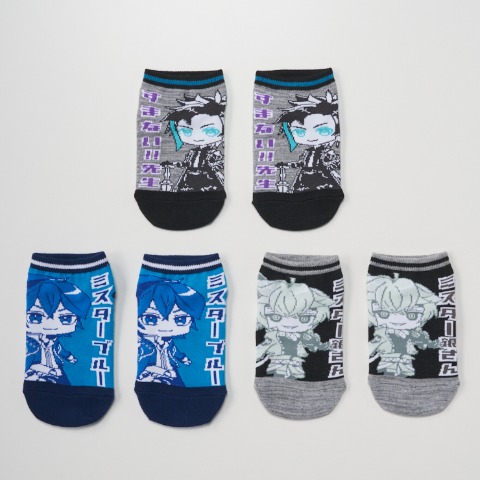 キッズ　３足組　スニーカーインソックス 15-20cm（ウォーターチャレンジ）