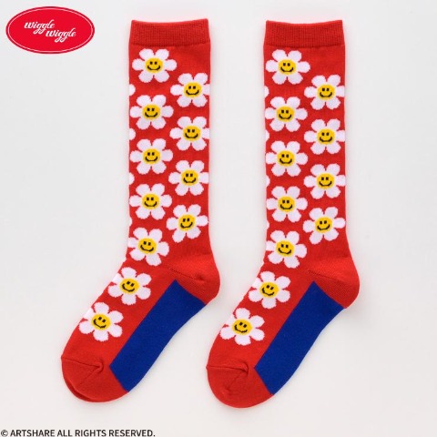 キッズ　ハイソックス(15～20cm・ｗiggle ｗiggle）