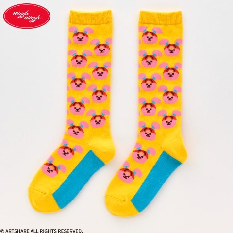 キッズ　ハイソックス(15～20cm・ｗiggle ｗiggle）