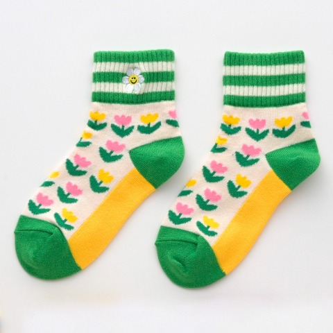 キッズ　3足組クルーソックス(15～20cm・ｗiggle ｗiggle）