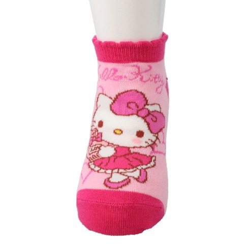 キッズ　スニーカーソックス（15-20cm・ハローキティ）