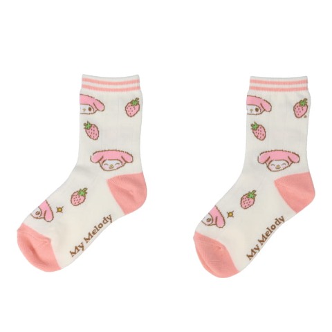 キッズ　クルーソックス（15-20cm・マイメロディ）