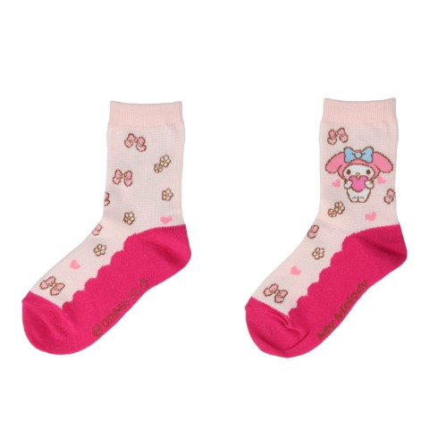 キッズ　クルーソックス（15-20cm・マイメロディ）