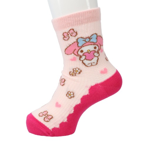 キッズ　クルーソックス（15-20cm・マイメロディ）
