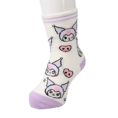 キッズ　クルーソックス（15-20cm・クロミ）