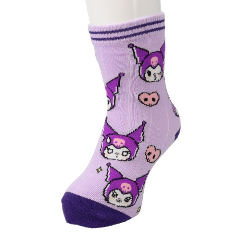 キッズ　クルーソックス（15-20cm・クロミ）